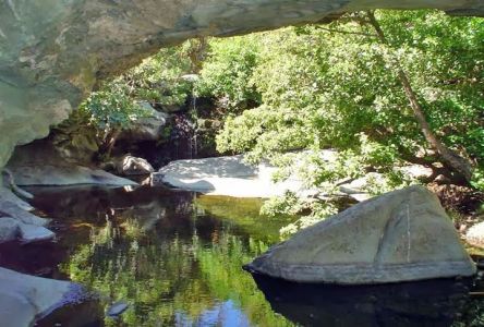 Pithara Waterfalls in Andros