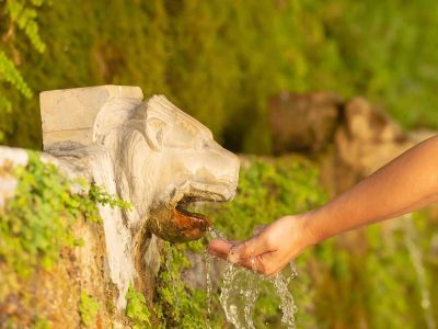 Springs of Menites in Andros